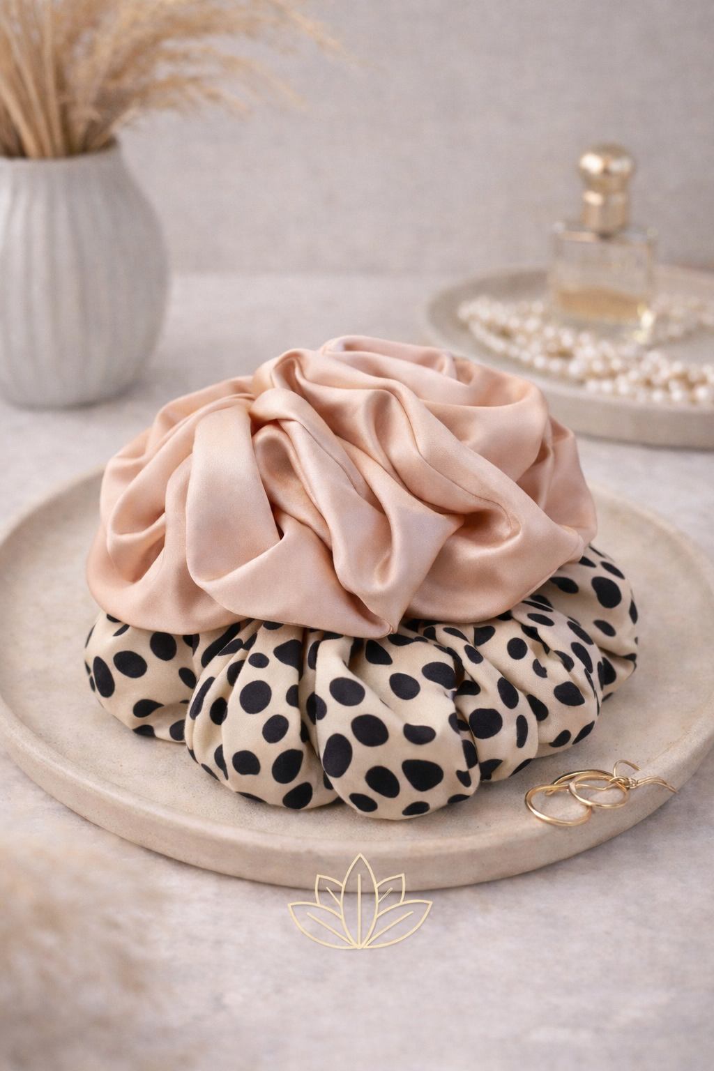 LULUMI Everyday Satin Hair Scrunchies | Set of 2