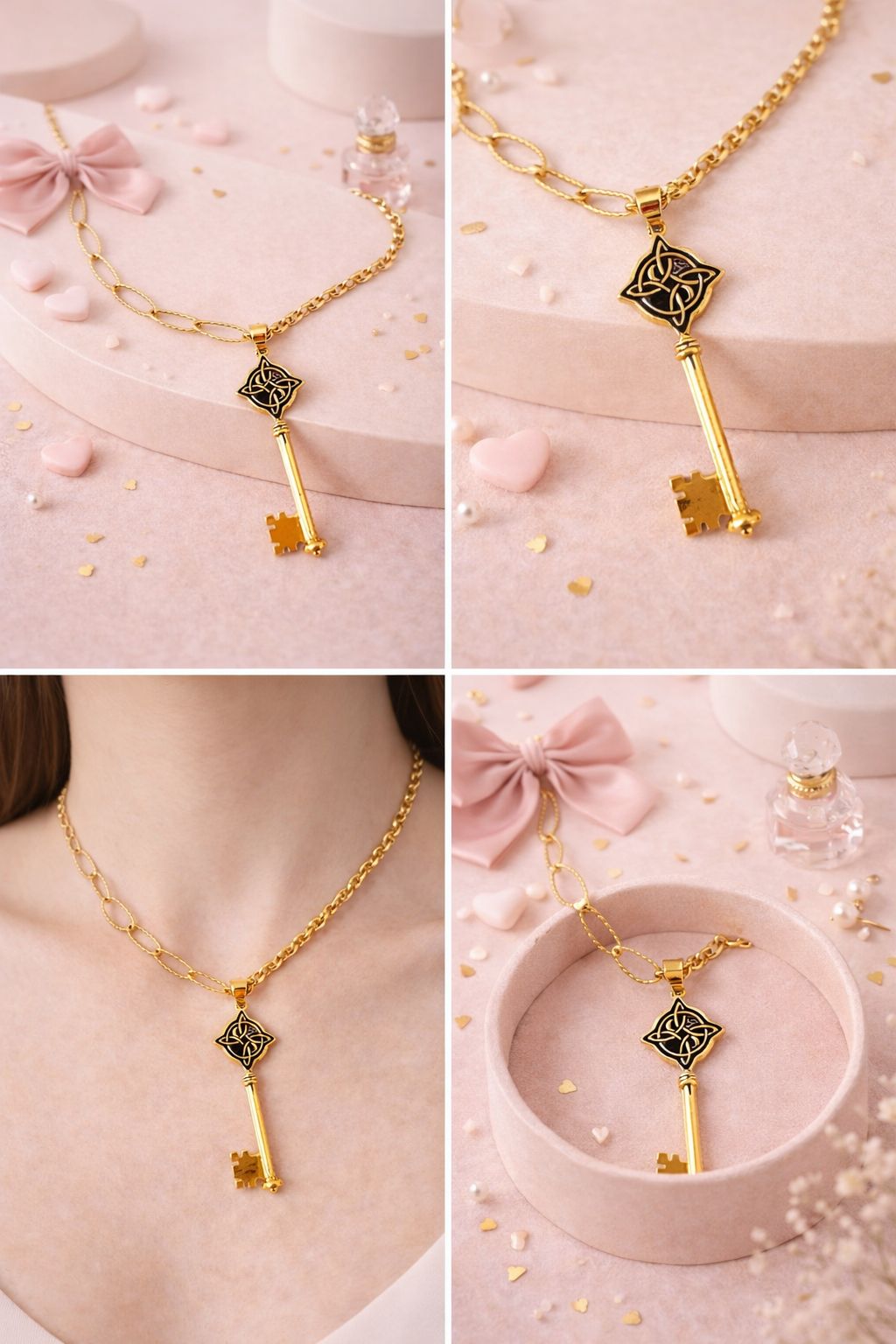 GOLDN KEY NECKLACE LULU