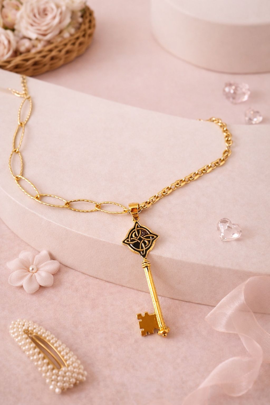 GOLDN KEY NECKLACE LULU